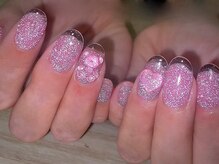 アミュリー ネイル アトリエ(Amury nail atelier)/ハート くま フラッシュラメ