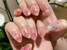 【水彩夏ネイル】