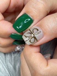 クリスマスに可愛いミラーリボン