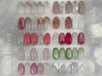 キャンアイドレッシー 草加店(Can I Dressy)/春ネイル