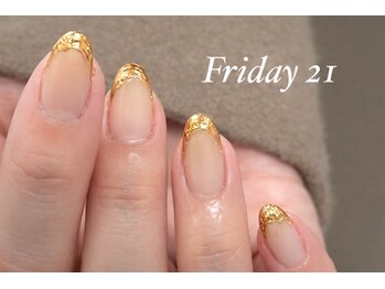 フライデートゥエンティーワン(Friday 21)/ミラーフレンチネイル