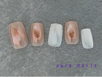 アウラネイルズ(aura nails)/☆ハンドシンプルコース ¥6800
