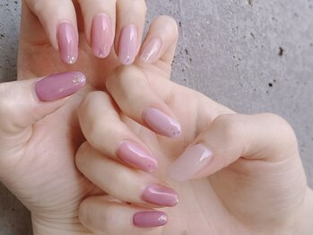 美爪！大人かわいいピンクグラデ