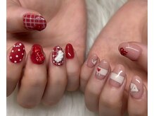 ネイルアンドアイラッシュスタジオ シュシュ(chouchou)/左手犬・ウィシュコア夢可愛