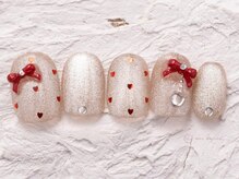 ネイルメゾン 渋谷店(NAIL MAISON)/水光マグハートドット韓国￥8000