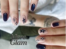 星ストーンブルーアートネイル