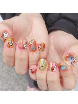 ピピランチェ(PIPIRANCHE)/アニマル柄ネイル