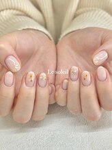 ル ソレイユ(Le soleil)/ドライフラワーネイルbyあやか