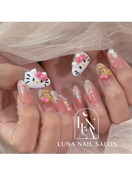ルナ 東中野(LUNA)の写真/ワンホン・韓国系デザインが豊富!パーツも迷うほどの種類で毎月のネイルにワクワク♪シンプル系もご用意!