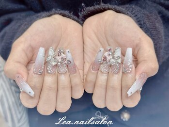 レアネイル 渋谷店(Le’a nail)/バラorリボン埋め尽くし