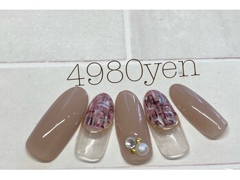 フェアリーヘア ニーナ(Fairy Hair Ni-na)/10月ネイル4980円／パラ5980円
