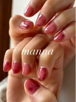 マンナネイル(manna nail)の写真/シンプルだからこそ技術で差がつく♪フィルインで健康的な自爪に*＜むら塗りワンカラー◆ずっと￥5200＞