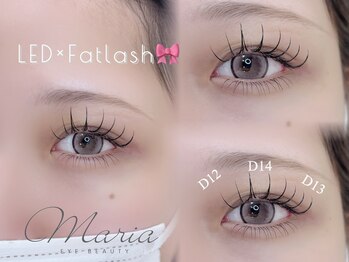 マリアアイビューティー 西梅田(Maria Eye Beauty)の写真/【マツエク上下振り分けOK】束感＆下マツエクで中顔面短縮効果◎根元からしっかり上がるLD/LCカール導入！