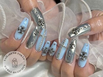 ネイルズガッシュ 武蔵小山店(NAILsGUSH)の写真/まるで自爪が伸びたような仕上がり♪+￥6000で10本ジェル長さ出しが出来ちゃいます★