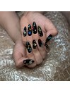 ロングネイル 宝石ネイル