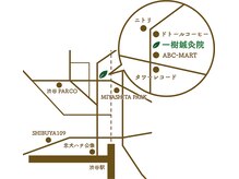 一樹鍼灸院/渋谷駅から当院までの地図