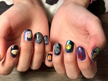 ★人気No.1★１０本アート★持ち込み画像OK！手描きアート◎