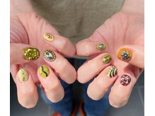 ハズグラスネイル(Haze Grass nail)/パーツ盛り