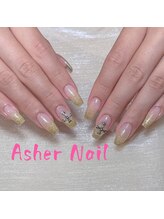 アッシャー 横浜店(Asher)/長さだしラメグラデーション