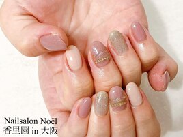 モーブピンク☆リングネイル