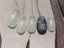シエルネイルスタジオ 新宮店(Ciel nail studio)/【8100円】雪の結晶ネイル