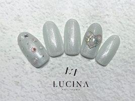 G-51キラキラバレンタインネイル