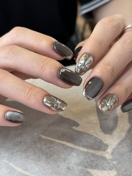 ナネア カラー(nanea color)/グレーマグY2Kネイル11500円