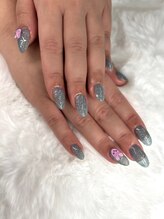 ユニティネイル(Unity nail)/水色フラッシュラメ◎
