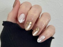 シェルネイル(shell nail)/バレンタインネイル