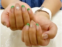プルミエ ネイル(Premier Nail)/フレンチ☆マグネット＆ミラー