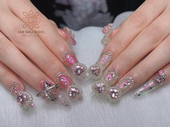 ウメネイルスタジオ(UME NAIL STUDIO)/* 長 さだしやり放題×つけ放題