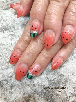 プライベート ネイルサロン マーマ(murmur)/スイカネイル
