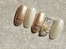 モンドスリー(MOND3)/綺麗めストーンネイル