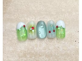 クリームソーダネイル