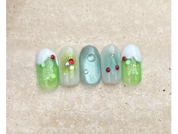 クリームソーダネイル