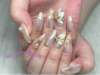 アン ジョーヌドラゴ/【自爪ネイル】蝶々ネイル