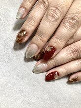 ラキネイル(LAKI Nail)/べっ甲アート