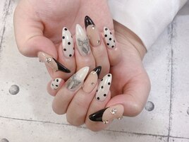 ロングモノトーンネイル