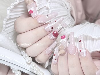 リンドネイル バイ モカ アンド ララ(Lind nail by moca and LaLa)/【mizuki】チェックネイル