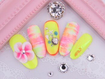 ヒロネイル(Hiro Nail)/3Dプルメリアネイル