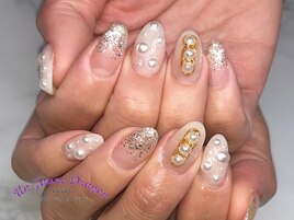 【自爪ネイル】パールネイル