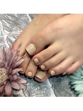 グラマラス アンジェアイ 荻窪店(glamourous ange eye)/シンプルフットネイル