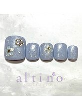 アルティノ ネイル ガーデン(altino nail garden)/*foot*キラキラフラワー