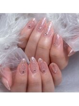 ダイアモンドネイルスタジオ 新宿店(Diamond Nail Studio)/ラメグラ+ストーン