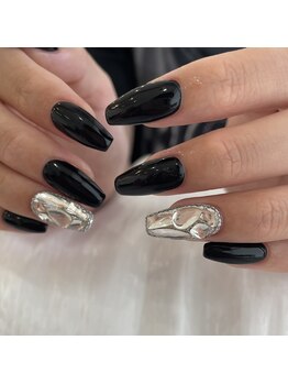 ライフ セカンド(LIFE2nd)/黒×埋めつくし