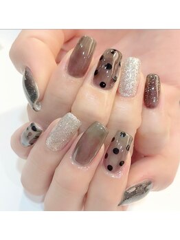 グラマラス アンジェアイ 荻窪店(glamourous ange eye)/シースルーネイル