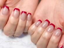 モアニ ヒロオ 渋谷店(MOANI Hiroo)/真っ赤なフレンチネイル