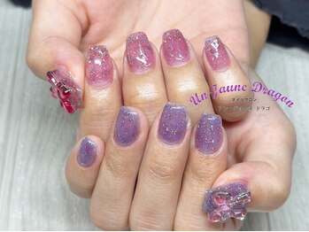 アン ジョーヌドラゴ/【自爪ネイル】アシメネイル