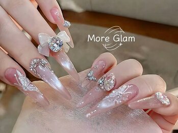 モアグラム 原宿竹下口店(More Glam)の写真/やりたいデザイン、憧れのネイルも思いのまま♪パーツ付け放題コースでとことんこだわる欲張りおしゃれ◎