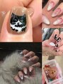 ネイルアンドまつ毛エクステ ルーナ 八王子店 ネイルアート、3Dパーツです